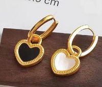 Titanium Steel Simple Style Heart Shape Plating Earrings Necklace sku image 1
