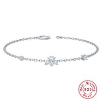 Sterling Silver Simple Style Bee Plating Inlay Zircon Bracelets main image 3