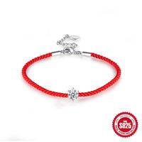 Simple Style Geometric Sterling Silver Rope Plating Inlay Zircon Women's Bracelets 1 Piece main image 6