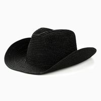 Women's Casual Modern Style Shiny Solid Color Crimping Big Eaves Straw Hat sku image 4