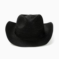 Women's Casual Modern Style Shiny Solid Color Crimping Big Eaves Straw Hat main image 5