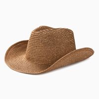 Women's Casual Modern Style Shiny Solid Color Crimping Big Eaves Straw Hat sku image 3