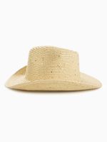 Women's Casual Solid Color Sequins Crimping Big Eaves Straw Hat main image 3