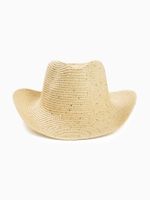 Women's Casual Solid Color Sequins Crimping Big Eaves Straw Hat main image 9