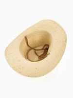 Women's Casual Solid Color Sequins Crimping Big Eaves Straw Hat main image 6