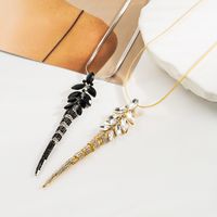 Vacation Simple Style Color Block Alloy Inlay Rhinestones Gold Plated Silver Plated Women's Pendant Necklace main image 3