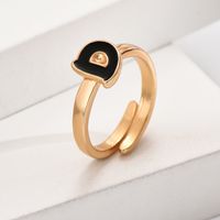 Wholesale Jewelry Simple Style Letter Alloy Plating Open Rings sku image 4