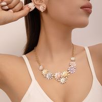 Pastoral Butterfly Daisy Alloy Plating Women's Jewelry Set main image 8