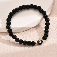 Simple Style Letter Resin Beaded Women's Bracelets sku image 7