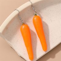 1 Pair Cute Sugar Gourd Carrot Strawberry Plastic Ear Hook main image 3