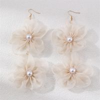 1 Pair Sweet Flower Epoxy Cloth Ear Hook main image 4