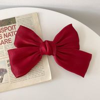 Women's Sweet Simple Style Bow Knot Cloth Hair Clip sku image 1