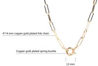 Copper Fashion Geometric Plating Necklace main image 2