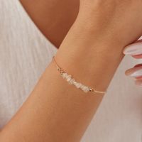 Sterling Silver White Gold Plated Casual Simple Style Irregular Geometric Bracelets main image 3