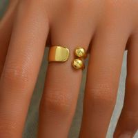 Wholesale Vintage Style Pastoral Simple Style Heart Shape Solid Color Copper 18K Gold Plated Open Rings main image 8