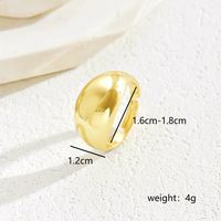 Wholesale Vintage Style Pastoral Simple Style Heart Shape Solid Color Copper 18K Gold Plated Open Rings sku image 5