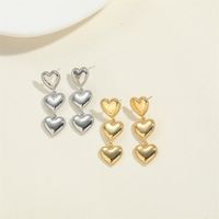 1 Pair IG Style Simple Style Geometric Copper 14K Gold Plated Earrings main image 5