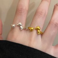 Wholesale Jewelry Cute Dog Alloy Plating Open Rings main image 3