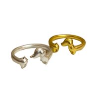 Wholesale Jewelry Cute Dog Alloy Plating Open Rings main image 2