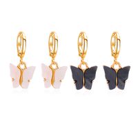 Fashion Color Acrylic Butterfly Earrings Nhdp148002 sku image 7