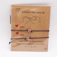 Casual Simple Style Heart Shape Mixed Materials Luminous Couple Bracelets sku image 5