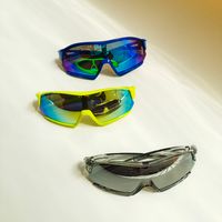 Modern Style Sweet Artistic Solid Color Pc Resin Shield Full Frame Kids Sunglasses main image 2