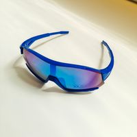 Modern Style Sweet Artistic Solid Color Pc Resin Shield Full Frame Kids Sunglasses sku image 3