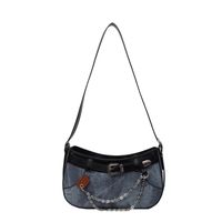 Women's Pu Leather Marble Classic Style Zipper Shoulder Bag sku image 4