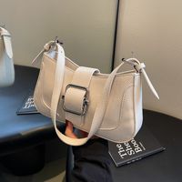 Women's Pu Leather Solid Color Classic Style Zipper Shoulder Bag main image 5
