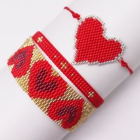 IG Style Heart Shape Glass Knitting Women's Bracelets main image 1