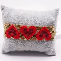 IG Style Heart Shape Glass Knitting Women's Bracelets main image 7