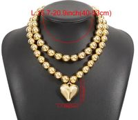 Punk Heart Shape CCB Beaded Women's Necklace main image 2