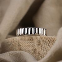 Sterling Silver 18K Gold Plated IG Style Simple Style Solid Color Polishing Rings main image 4