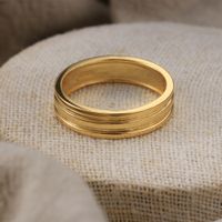 Sterling Silver 18K Gold Plated Casual Simple Style Solid Color Polishing Rings main image 1