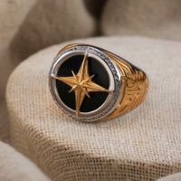 Hip-Hop Simple Style Star Sterling Silver Polishing Plating Inlay Zircon Men's Rings main image 3
