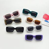 IG Style Nordic Style Solid Color Pc Resin Oval Frame Full Frame Kids Sunglasses main image 2