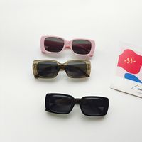 IG Style Nordic Style Solid Color Pc Resin Oval Frame Full Frame Kids Sunglasses main image 5