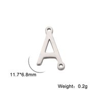1 Piece Stainless Steel Letter Beads main image 2
