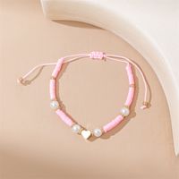 Casual Simple Style Star Heart Shape Soft Clay Beaded Women's Bracelets sku image 4