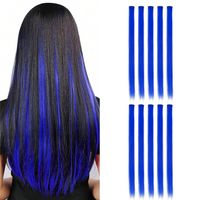 Frau Japanischer Stil Süss Farbe Lässig Wochenende Chemische Faser Langes Glattes Haar Perücken main image 7