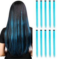 Frau Japanischer Stil Süss Farbe Lässig Wochenende Chemische Faser Langes Glattes Haar Perücken main image 8