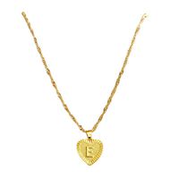Simple Style Letter Heart Shape Alloy Plating Women's Pendant Necklace main image 3