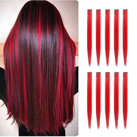 Frau Japanischer Stil Süss Farbe Lässig Wochenende Chemische Faser Langes Glattes Haar Perücken sku image 6