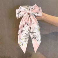 Women's IG Style Flower Chains Print Cloth Printing Hair Clip sku image 7