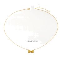 Style Simple Style Classique Noeud D'Arc Alliage Le Cuivre Placage Plaqué Or Femmes Pendentif main image 3