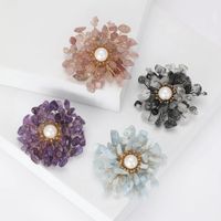 Simple Style Classic Style Flower Alloy Inlay Rhinestones Women's Brooches main image 1