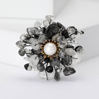 Simple Style Classic Style Flower Alloy Inlay Rhinestones Women's Brooches main image 4