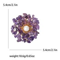 Simple Style Classic Style Flower Alloy Inlay Rhinestones Women's Brooches sku image 3