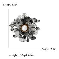 Simple Style Classic Style Flower Alloy Inlay Rhinestones Women's Brooches sku image 4