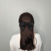 امرأة أنيق أسلوب بسيط عقدة القوس قماش مشبك شعر main image 3